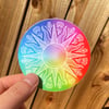 Rainbow Sun Sticker