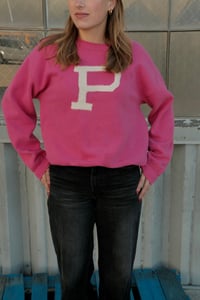 Image 3 of Pink P Crewneck