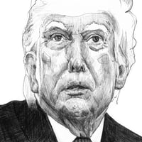 Image 1 of “The Deal” — Donald Trump Ink Portrait (6×9)
