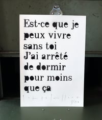 Vivre sans toi