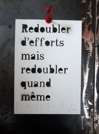 Redoubler d'efforts