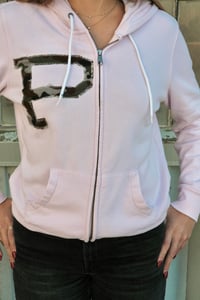 Image 2 of Pink Zip-Up P Hoodie