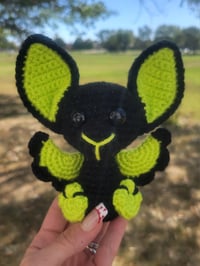 Image 3 of Sparkly Black and Slime Bat