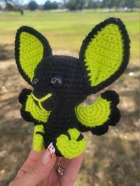 Image 2 of Sparkly Black and Slime Bat
