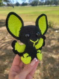 Image 4 of Sparkly Black and Slime Bat