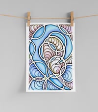 Image 12 of 500+ Postcards - Stained Glass Blue Wave - Postcards To Voters - Full Size