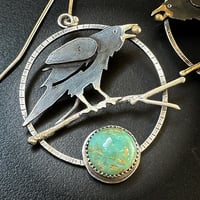 Image 2 of Raven Hoop Earrings