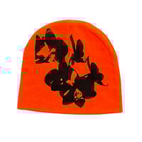 Image 1 of Orange Orchid Beanie