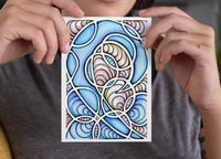 Image 3 of Postcards to Voters Full "Stained Glass Blue Wave"