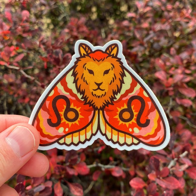 Zodiac Moth Stickers