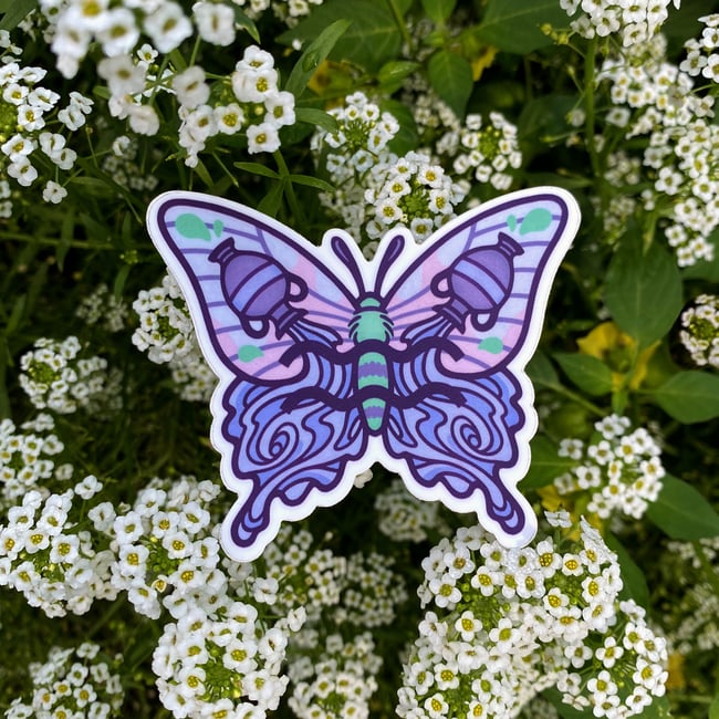 Zodiac Moth Stickers