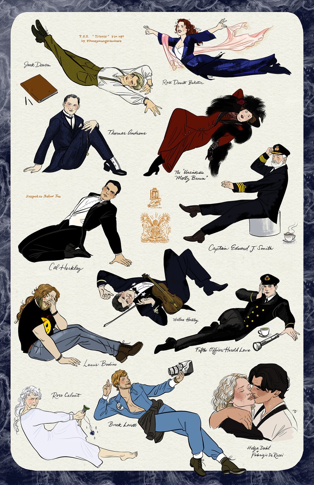 Image of Titanic Pin-ups Flash Sheet
