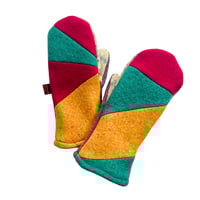 Image 1 of 2025 Edit Stripe Mittens {Jewel Mix}