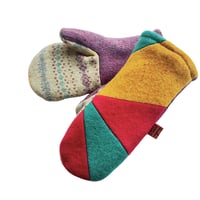 Image 2 of 2025 Edit Stripe Mittens {Jewel Mix}