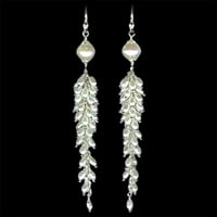 Image 2 of Freshwater Pearl Cascade Earrings - Sterling Silver