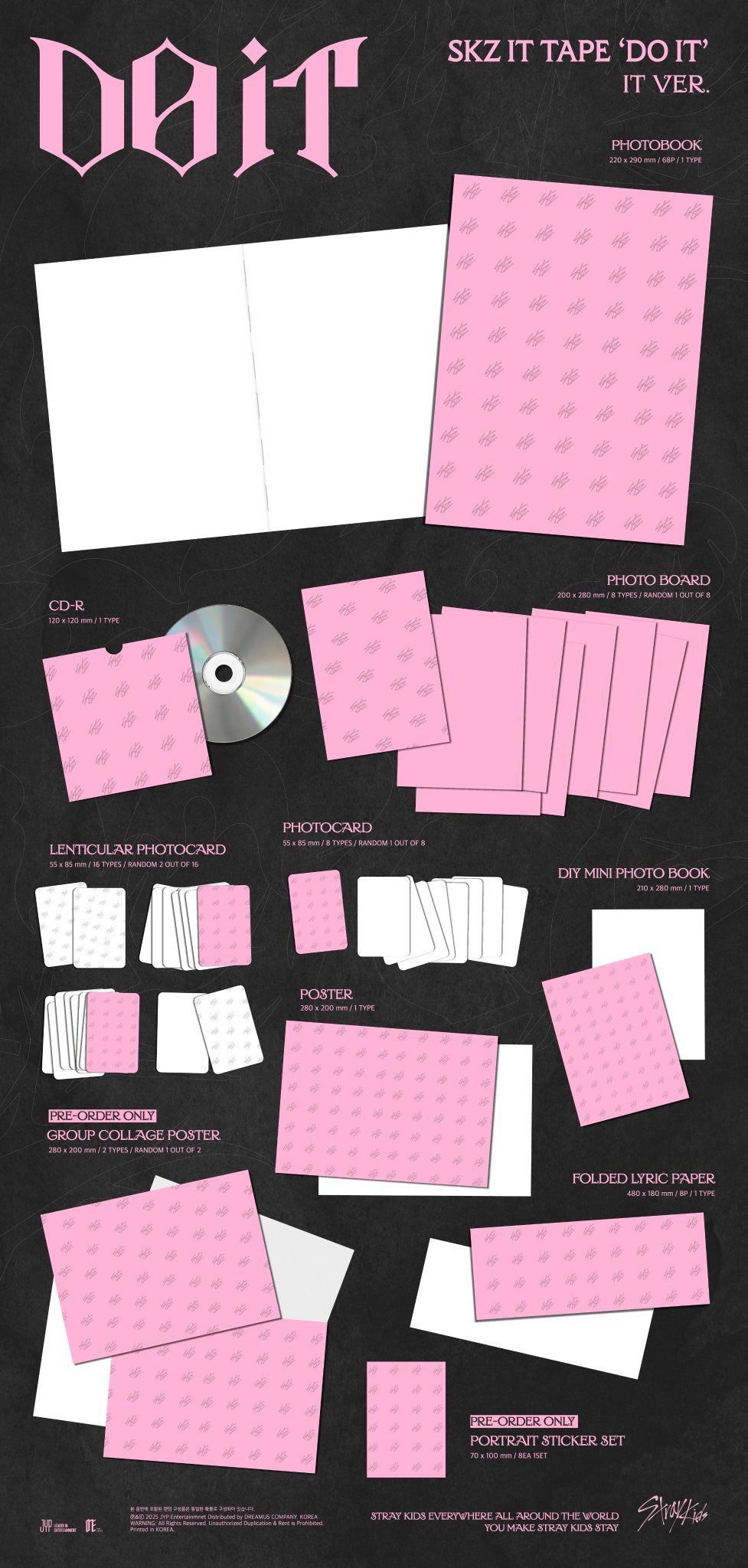 Image of [PRE-ORDER] Stray Kids ‘DO IT’ (IT Ver. - Standard Edition) + Aladin POBs