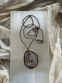 Image 2 of Empowering Agate Slice Necklace 