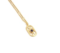 Image 3 of Collier Grigri Cartouche | lapis-lazuli