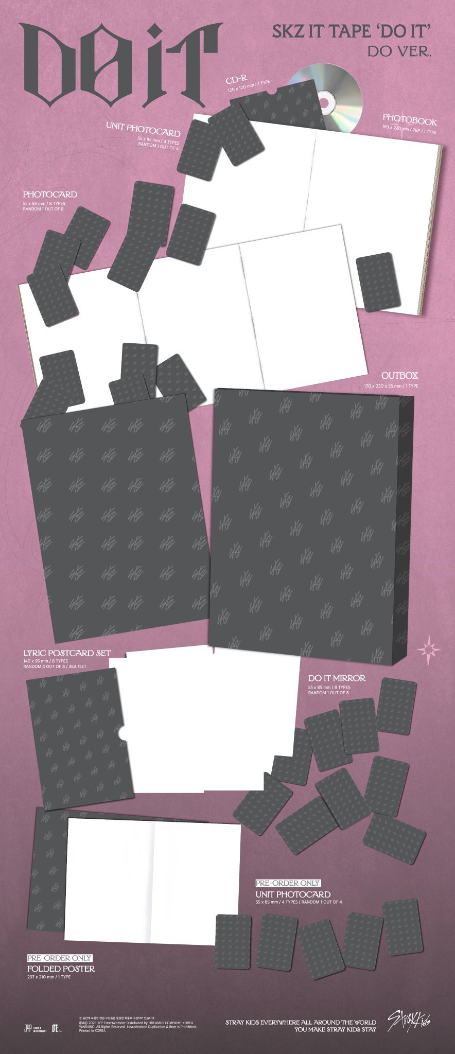 Image of [PRE-ORDER] Stray Kids ‘DO IT’ (DO Ver. - Limited Edition) + Aladin POBs