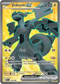 Zekrom ex - 158/086 - SV: Black Bolt - Near Mint