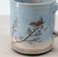 Image 4 of Tall Wren on Blackthorn Mug