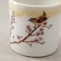 Image 2 of Porcelain Wren on Blackthorn Cup