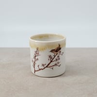 Image 1 of Porcelain Wren on Blackthorn Cup