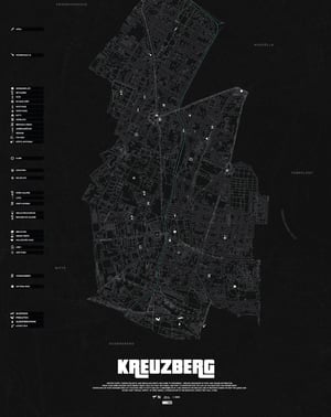 Image of Berlin Kreuzberg underground Karte