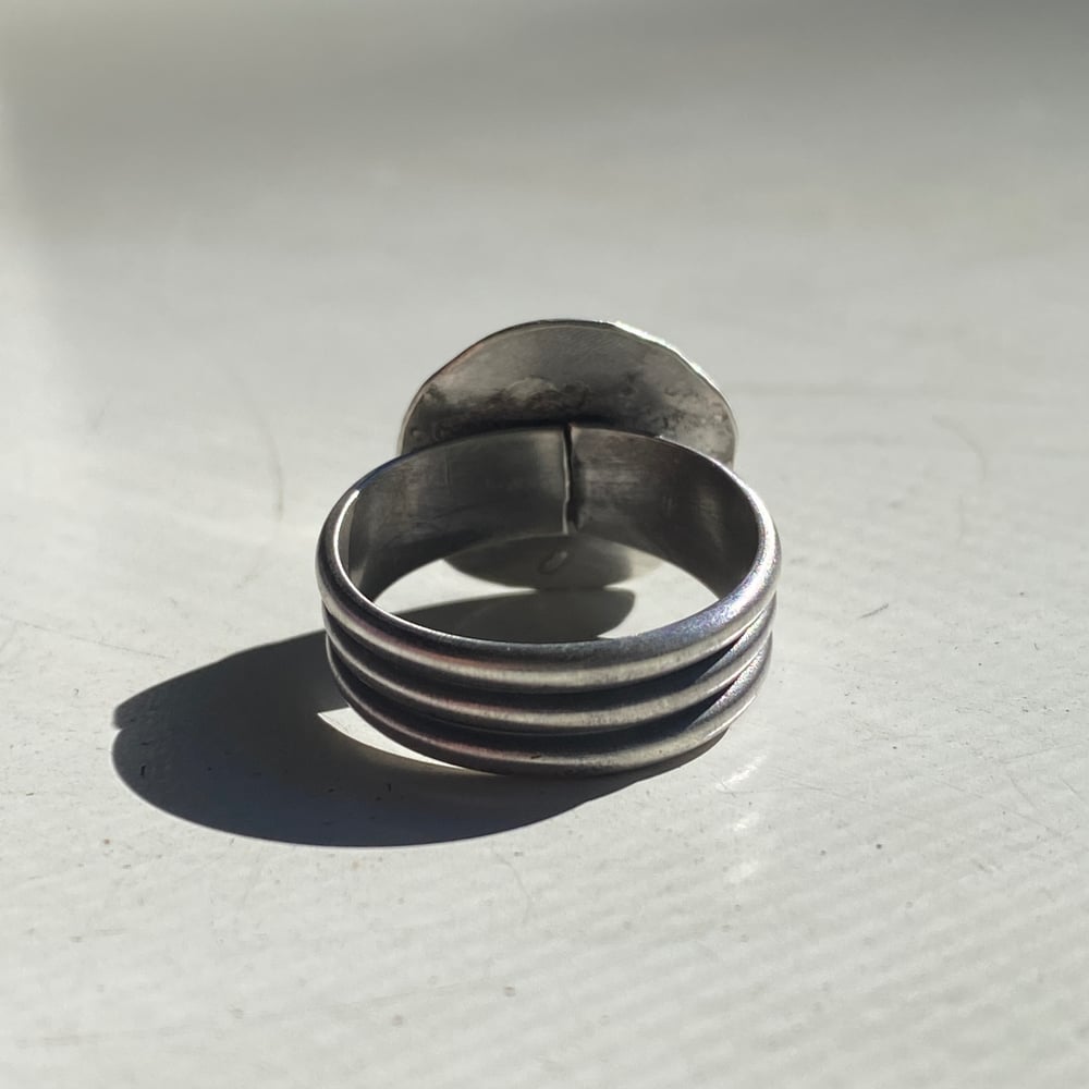 Ruby Eyed Skull Ring
