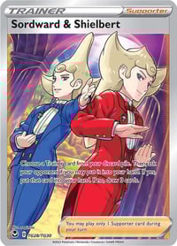 Sordward & Shielbert - SWSH12: Silver Tempest Trainer Gallery - Near Mint
