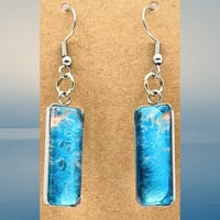 Image 2 of Glass Cabuchon Earrings 