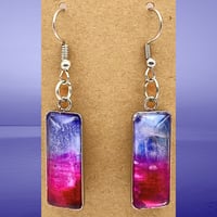 Image 3 of Glass Cabuchon Earrings 