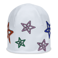 Image 1 of Mean Star Beanie (Gray/Colors)