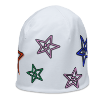 Image 3 of Mean Star Beanie (Gray/Colors)