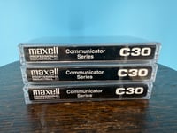 Image 1 of MAXELL COM-30 Professional 30 Minute Normal Bias Audio Cassette (3-Pack)