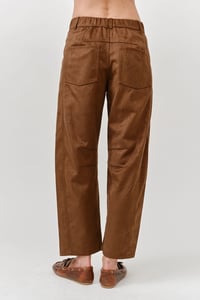 Image 8 of Slouch Suede Barrel Pant