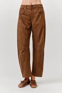 Image 6 of Slouch Suede Barrel Pant