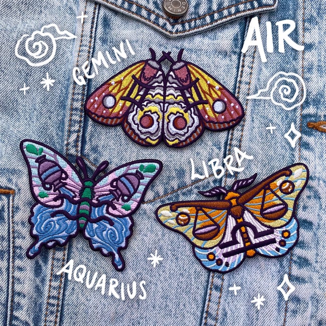 Zodiac Moth Patches