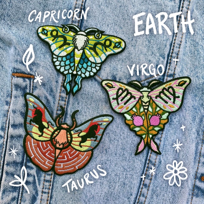 Zodiac Moth Patches