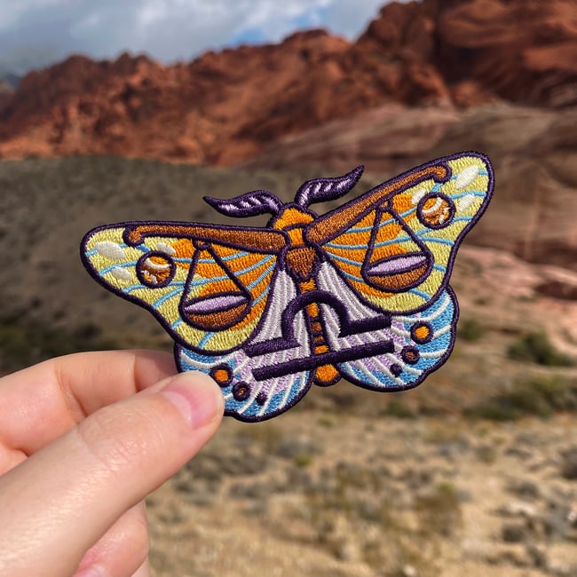 Zodiac Moth Patches