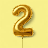 Image 1 of Number Foil Balloon's with Helium