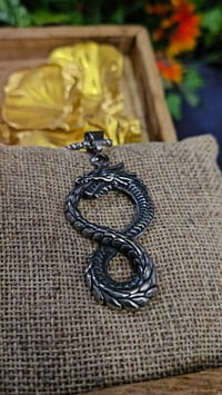 Image 12 of 👑The Armored Kingdom Eternal Coil of the Dragon Necklace - Stainless Steel Pendant & Chain