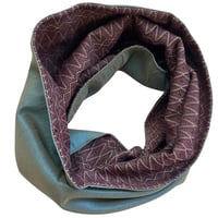 Image 1 of Reversible Cowl Scarf Cult Shimmer