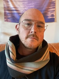 Image 6 of Reversible Cowl Scarf - Preppy Stripe