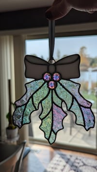 Image 4 of Holly Suncatcher - Dichroic Pastel