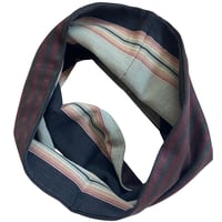 Image 1 of Reversible Cowl Scarf - Preppy Stripe
