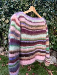 Image 2 of multi-coloured 2-ply knit