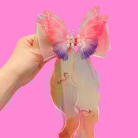 Image 2 of Girls Butterfly Hair Bow 