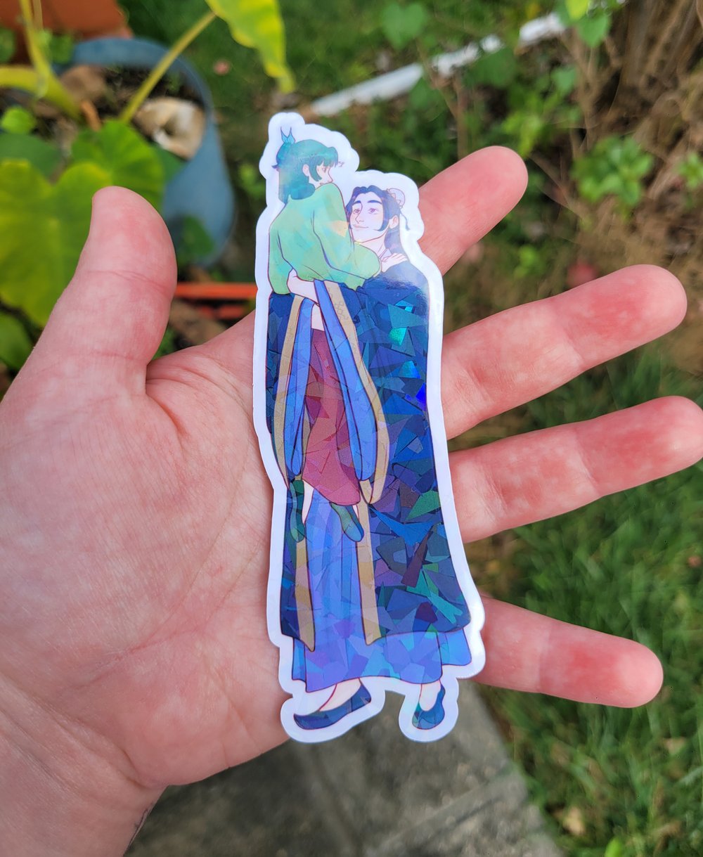 Image of Jinshi and Maomao Holographic Sticker