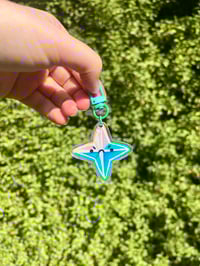 Image 1 of Angry and Happy Primogem Fanart Acrylic Keychain 